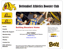 Tablet Screenshot of bulldogboosters.org